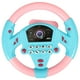 thumbnail image 1 of FELTECHELECTR Volante de simulación de conducción, juguete educativo para niños y niñas (estilo PVC rosa y azul, sin pilas)., 1 of 7