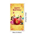 thumbnail image 3 of LUUFILx Happy Birthday Backdrop 6th Birthday Banner for Kids Party Supplies Photography Props Background Decorations Fairy Tale Theme Celebration, 3 of 8
