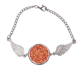 thumbnail image 1 of Curly Red cultura japonesa flor Pulsera pulsera pulsera alas de ángel pulsera, 1 of 3