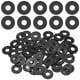 thumbnail image 1 of Uxcell 60-Pack M6 Arandelas Planas de Nylon 6mm ID 16mm OD 1.5mm Grosor Espaciador de Sellado Junta Anillo Negro, 1 of 6