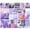 Purple Romance, variant on Wrapables Aesthetic Scrapbooking Washi Stickers, for DIY Arts & Crafts, Diary, Stationery, Card Making, Collages, Decals (70 pcs), Serene Mint