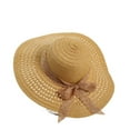thumbnail image 5 of SikaFu Summer Bow, Sun Hat Female Seaside Beach Holiday Hat Outdoor Large Eaves Large Eaves Sun Hat Sweet Straw Hat, 5 of 9