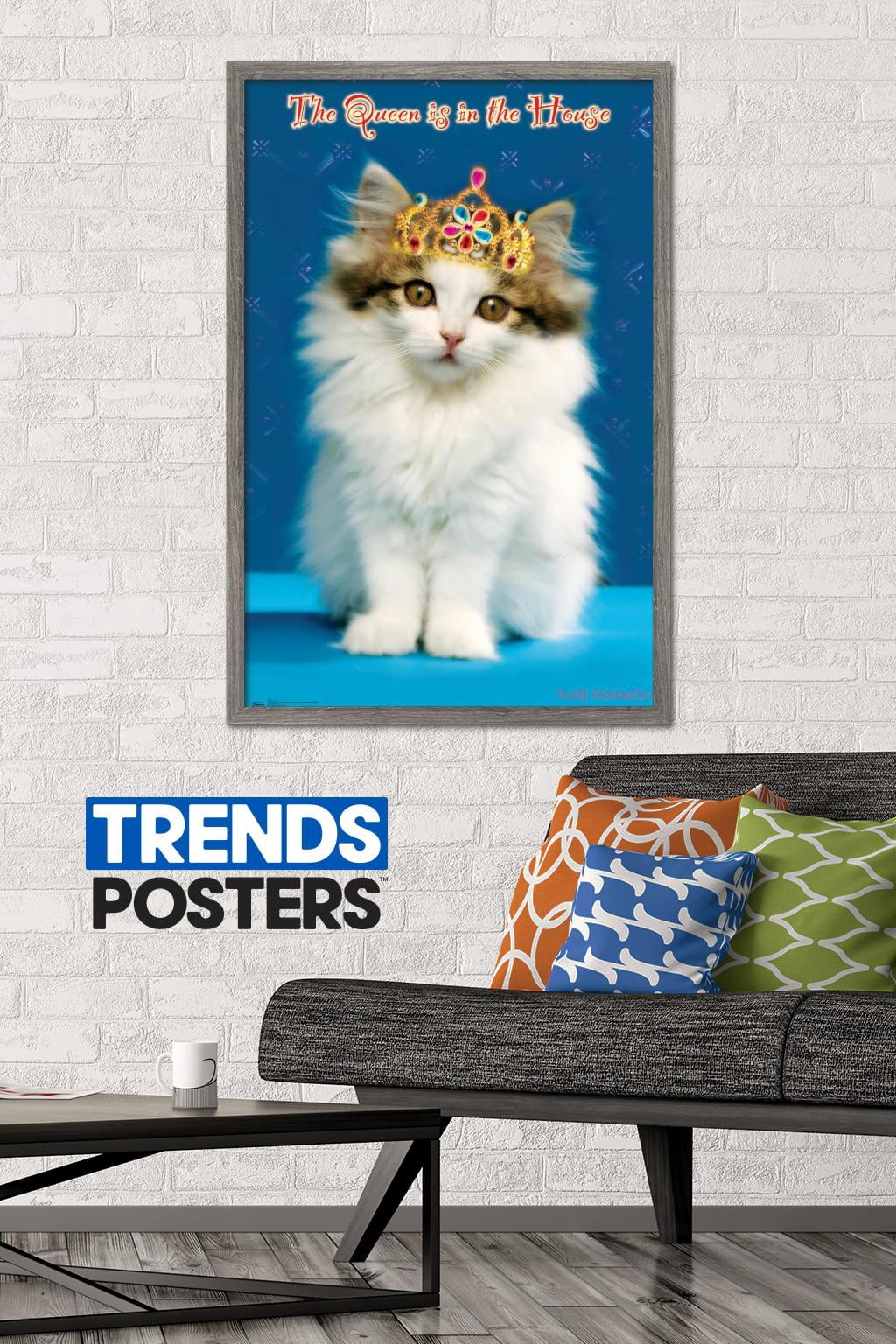 Keith Kimberlin - Kitten - Queen Wall Poster, 22.375" x 34", Framed