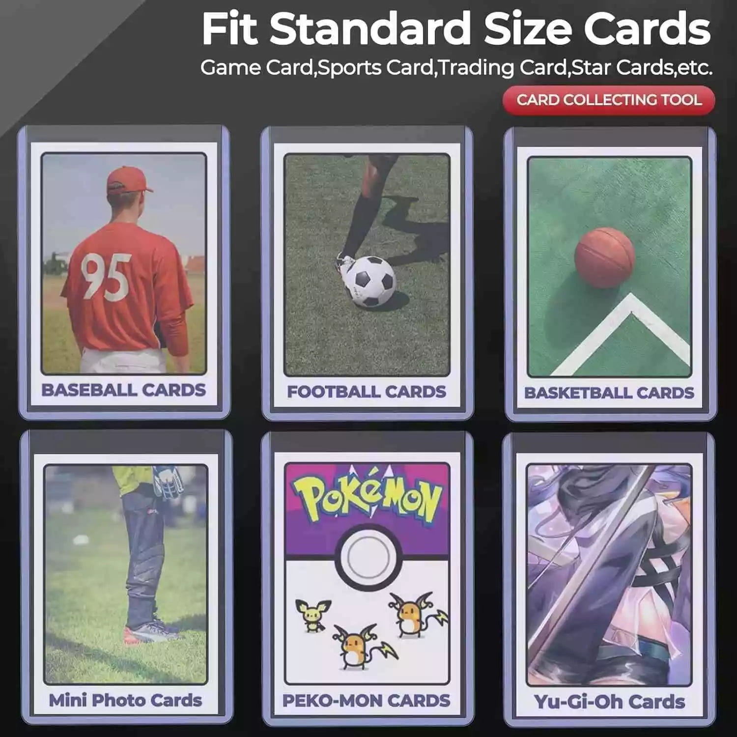 Ultra pro 200ct Top Loader 3 "X4", Baseball card protector Hard plastic, Trading Card Sports Card holder (200 hard card + 200 soft card)