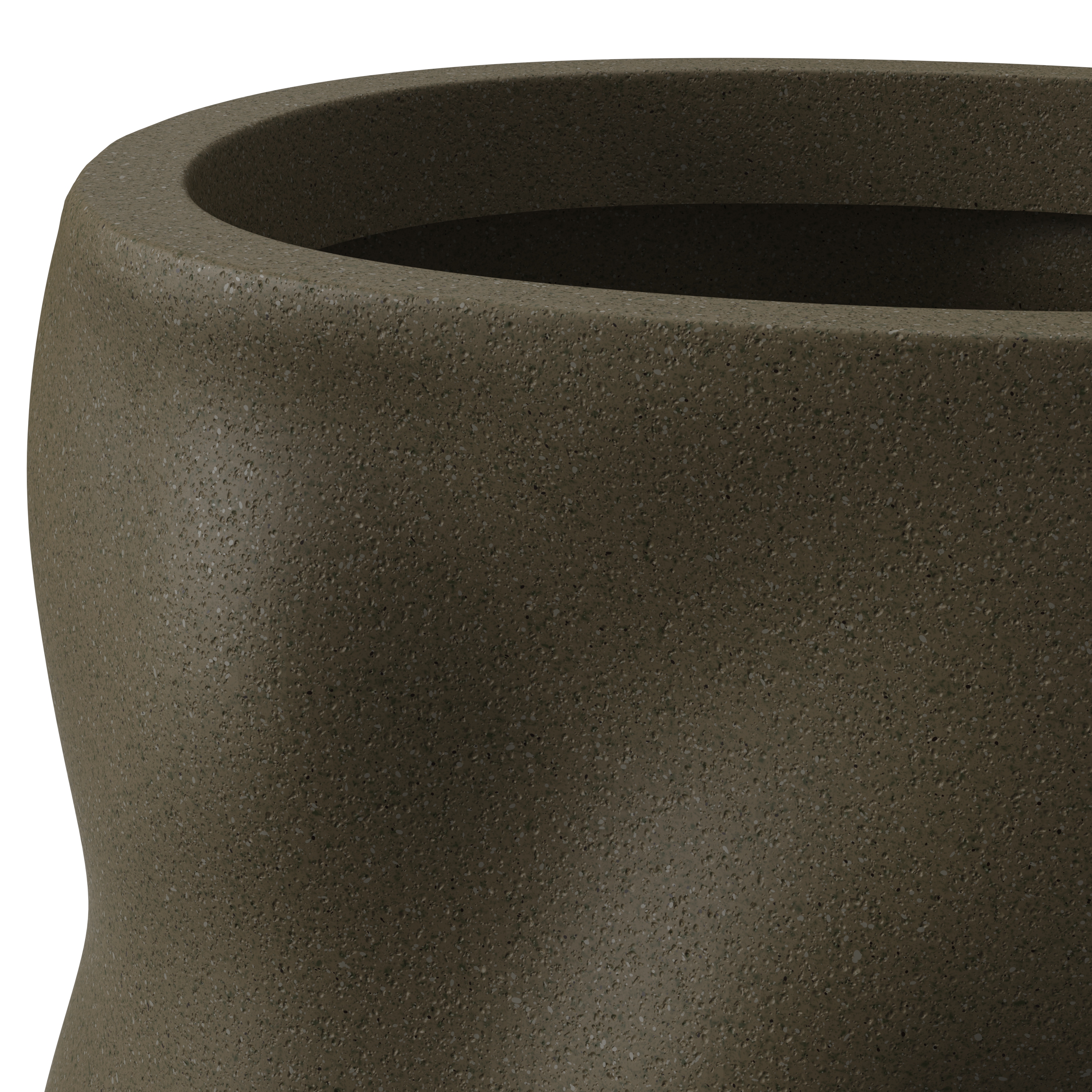 Better Homes & Gardens Mallory 8 inch Resin Planter Brown Oblong Shape Elegance Design for Flowers, Succulents and Herbs