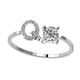 thumbnail image 5 of Sonducket Anillo abierto con letras mayúsculas, anillos reutilizables para interiores y exteriores, joyería de maquillaje ornamental para Letra q 2Conjunto, 5 of 6