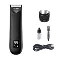 thumbnail image 3 of Estbridge Electric Trimmer for Men | SkinSafe Ceramic Blades | Quiet Waterproof Rechargeable Razor | 4 Adjustable Length Guards | LED Display | Charging Base | 5ml Lubricant Included, 3 of 9