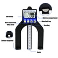thumbnail image 4 of Under 10 Woodworking Tools LCD Digital Height & Depth Gauge Slide Caliper Vernier Ruler Measuring Tool Kit, 4 of 9