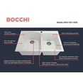 thumbnail image 7 of BOCCHI 1602-507-0126 Granite 33" 60/40 Double Bowl Kitchen Sink in Milk White, 7 of 7