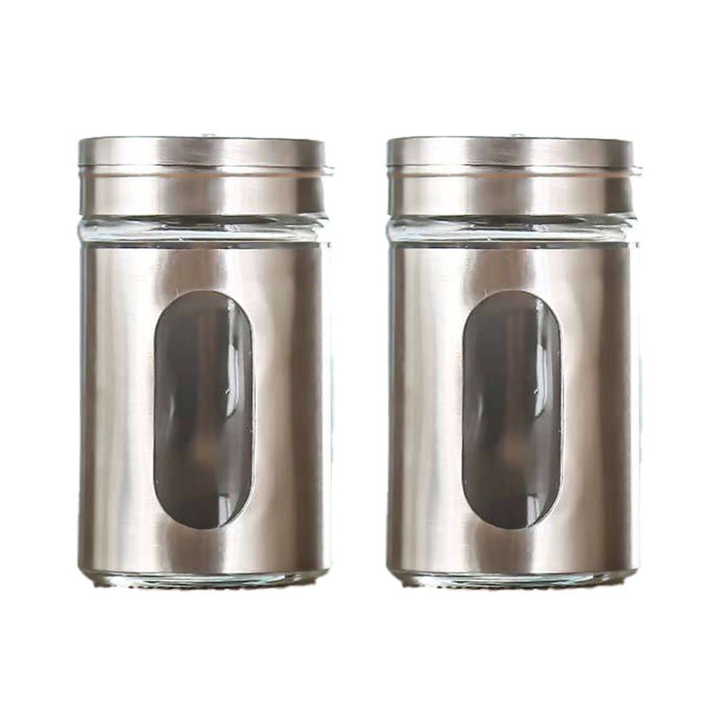 1 Pack Salt Shaker with Adjustable Pour Holes Salt Shaker with