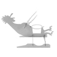 thumbnail image 2 of Advancent Soporte de pollo para barbacoa, cerveza, motocicleta americana divertida, estante de acero inoxidable, herramientas, estante divertido para pollo Cocina y Comedor Marco de pollo Advancent HA007131-03, 2 of 6