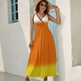 thumbnail image 7 of Candy Corn Ombre Sleeveless Dress sexy dress dress women summer, 7 of 7