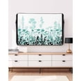 thumbnail image 3 of Outdoor TV Cover 60 to 65 Inch Weatherproof, Rustic Field Waterproof TV Screen Protector for Outside Decor with Zipper and Pocket 58"L x 37"H , Silhouette Flower Herb Turquoise Black, 3 of 7