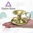 thumbnail image 4 of Unique Bargains Retro Iron Taper Candle Holder Gold Simple Candlestick Holders, Set of 4, 4 of 7