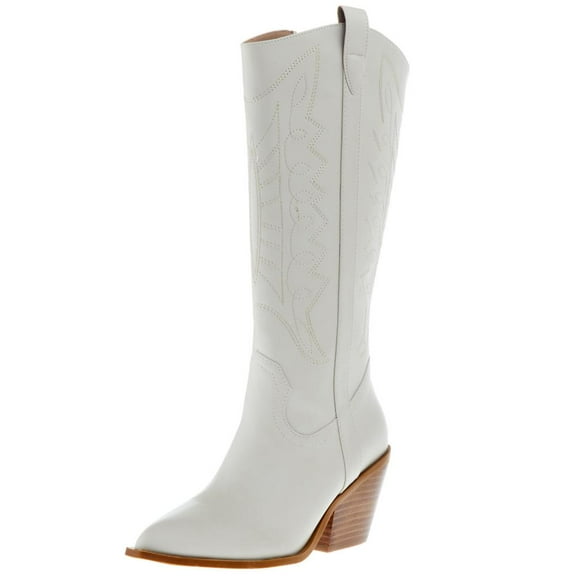 Hey Girl by Corkys Howdy Tall Western Boots (11, Winter White)