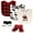 Baby Bear Plaid, variant on Infant Boy Cotton Bib and Sock Set 5pk, Christmas Tree, One Size