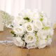 thumbnail image 5 of Jumpingount Ramo de rosas de boda con cinta de perlas Decoración nupcial Flores decorativas artificiales Accesorio para propuesta de matrimonio Ropa, zapatos y accesorios Miscelánea, 5 of 6