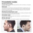 thumbnail image 4 of Language Translator Earbuds, Supports 84 Languages Online Offline Instant Voice Translator Headphones with APP for iOS for Android, Wireless Bluetooth Translator Headset with Charging Case (Black), 4 of 17