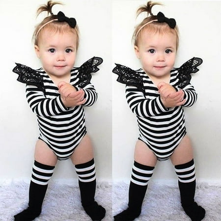 

Toddler Infant Baby Girl Romper Bodysuit Jumpsuit Lace Sunsuit Outfits Clothes
