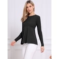 thumbnail image 4 of DARING DIVA Women's Crewneck Long Sleeve Stretchy Pullover Sweaters XL Black, 4 of 6