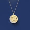 thumbnail image 5 of Ross-Simons 0.10 ct. t.w. Diamond Moon and Star Disc Pendant Necklace in 18kt Gold Over Sterling, Women's, Adult, 5 of 6