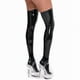 thumbnail image 2 of ALSLIAO - Medias de cuero de PVC para mujer, efecto mojado, para club, hasta el muslo, color negro, talla M, 2 of 8