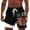 Black, variant on Mens Swim Trunks American 250th Anniversary Patriotic July 4th Print Double Layer Beach Shorts Black M