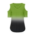 thumbnail image 3 of Scyoekwg Womens Dressy Blouses Womens Going Out Outfits Short Sleeve Tops Loose Womens Summer Fashion Ladies Blouses Dressy Casual Trendy Comfy Clothes, 3 of 5