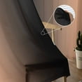 thumbnail image 5 of LightSalmon Black Ombre Semi Sheer Curtains 108 Inch Length 2 Panels Set, Modern Gradient Abstract Art Sheer Kitchen Curtain Privacy Voile Window Curtain for Living Room Bedroom Rod Pocket Drapes, 5 of 7