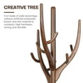 thumbnail image 5 of Foreate 71.6" Heavy Duty Wood Coat Rack Vintage Freestanding Large Tree Rack Stable Stand w/ 12 Branch Hooks Clothes Hanger for Corner Entryway Bedroom Office, 5 of 11