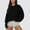 Black, variant on cocolona Crewneck Sweatshirts for Women Fall Long Sleeve Oversized Shirts Fashion Solid Color Pullover Tops Casual Blouses