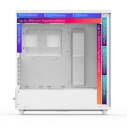 Rosewill Helium Air Mid Tower E-ATX Gaming Case, Mesh Panel, Tool-less, High-Airflow, Cable Management System, USB 3.1, included 2x 160mm & 1x 140mm PWM ARGB Fan, White