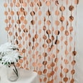 thumbnail image 5 of Balsa Circle Metallic Rose Gold Round 6 feet Foil Tassels Fringe Backdrop Curtains Party, 5 of 8
