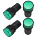 thumbnail image 1 of 4 Uds Ac220v indicador de potencia Led verde lámpara de luz de señal piloto 22mm de diámetro, 1 of 4