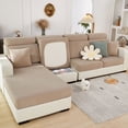thumbnail image 3 of Housse de Canapé Extensible 2024 2023, Housses de Coussin de Canapé Antidérapantes, Housses de Sectionnel en L, Housse de Chaise Longue (Camel Chaise Cover), 3 of 7
