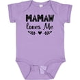 thumbnail image 3 of Inktastic Mamaw Loves Me Grandchild Girls Baby Bodysuit, 3 of 5