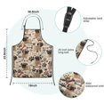 thumbnail image 7 of Pug and Footprint Kids Aprons for Girls and Boys,Adjustable Neck Strap Toddler Aprons for Kids Cooking Baking, 7 of 7