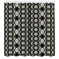 thumbnail image 2 of Ambesonne Geometric Shower Curtain, Chevron Zigzags Boho, 69"Wx84"L, Charcoal Grey Black, 2 of 2