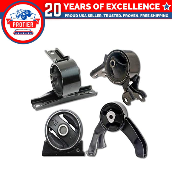 Fits 2007-2008 Dodge Caliber 2.4L 2WD AUTO CVT w/o Turbo Motor & Trans Mount 4pc