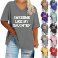 thumbnail image 1 of Fiudx Camisas de Mujer Camiseta Deportiva de Verano de Gran Tamaño con Cuello En V y Manga Corta para Mujer, 1 of 4