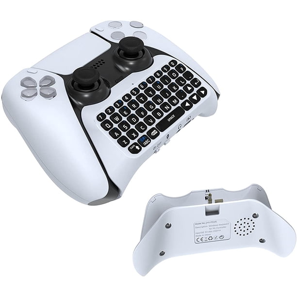 Teclado PS5 Mini 47 teclas Teclado de mensaje inalámbrico Controlador PS5 Teclado PS5 Joystick Juego Tablero de chat Mini teclado para PS5 Controlador de manija de juego Último brillar Electrónica