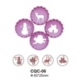 thumbnail image 3 of Bewildely 16 Uds herramientas de pastel de Navidad DIY galletas moldes de plástico para galletas DIY impresión en relieve molde cocina Kits de decoración para fiestas, 3 of 6