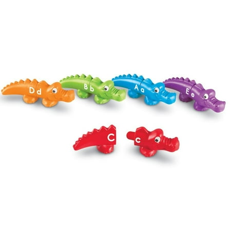 UPC: 0765023067040 | Learning Resources Snap-n-Learn Alphabet Alligators Fine Motor Toy 26 Double-Sided Pieces Ages 18 Months +