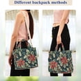 thumbnail image 4 of FORMRS Womens Corduroy Tote Bag Crossbody Shoulder Handbag with Pocket, Retro Christmas Poinsettia, 4 of 7