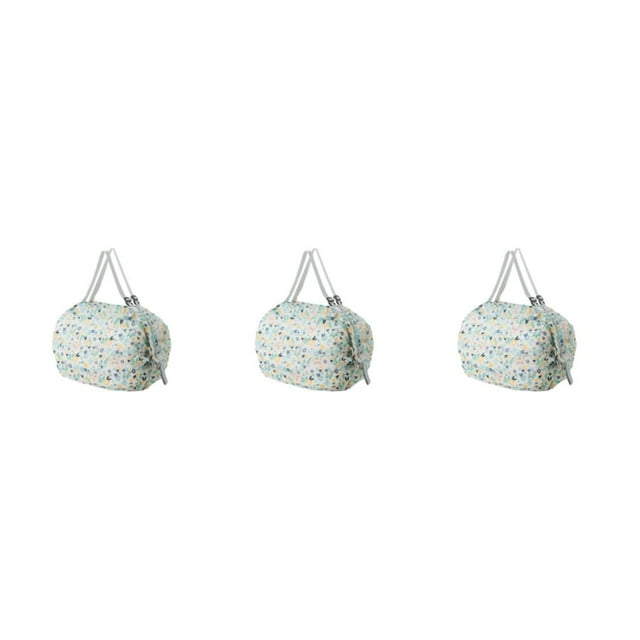 Destyer Sac de Rangement Pliable Imperméable pour Voyage Fleur Bleue 3Set