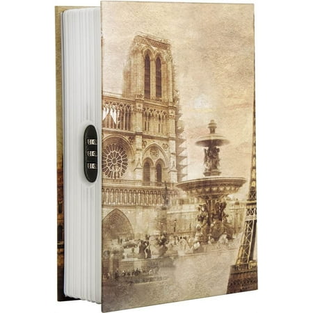 Barska - Paris Book Lock Box with Combination Lock - Beige/Brown