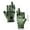 🔥 Green_Base#6506, variant on Fishing Gloves Half Finger Camouflage | Non Slip Silicone Grip | Breathable Sun Protection | Outdoor Cycling Tying Lures | Polyester | 1 Pair | 19.8x10cm | Summer Use