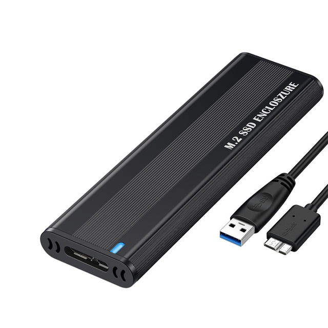 Sidaley Caja de carcasa M2 SSD NVME SATA Protocolo dual Cartucho de disco duro Adaptador M.2 a USB Cajas de disco NGFF Herramienta Cables de computadora SATA de 5 Gbps