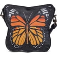 thumbnail image 1 of Petit Sac Bandoulière en Forme de Papillon Peint à la Main Orange, 1 of 6
