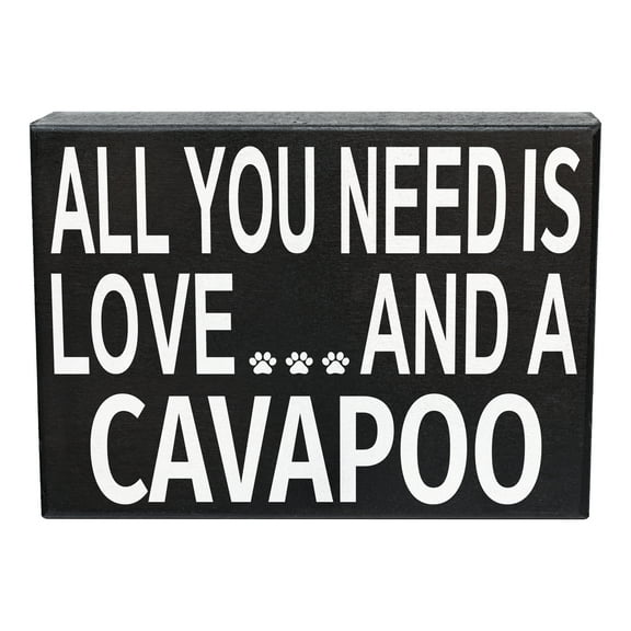 JennyGems Cavapoo Sign, All You Need Is Love And A Cavapoo Wooden Sign, Cavapoo Mom, Cavapoo Gifts, Cavapoo Dog, Cavapoo Decor, American Made